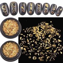 120Pcs Mixed Steampunk Golden Metal Moon Star Cogs Gear Conch Pineapple Charm UV Frame Resin Jewelry Fillings Art Crafts 2024 - buy cheap