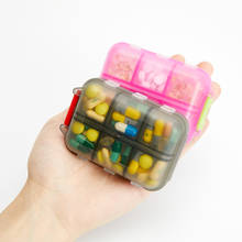 Caja de píldoras para medicina, dispensador de píldoras, organizador de píldoras, contenedor, divisor de drogas, CAJA PLEGABLE portátil para viajes 2024 - compra barato