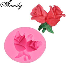 Aomily 3D Rose Flower Patten Cake Silicone Molds Fondant Cake Decorating Tools Chocolate Candy Mold Resin Clay Mould Baking Tool 2024 - buy cheap