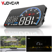 VJOYCAR HUD 5" Car Head Up Display OBD2 Scanner Security Alarm RPM Water Temperature Windshield Speed Projector 2021 NEWEST 2024 - buy cheap