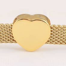 Authentic S925 Silver Reflexions Heart Clip Stopper Charms fit Lady Bracelet Bangle Gold Clour 2024 - buy cheap