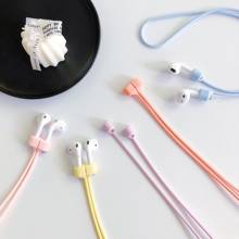 Anti-lost Rope For AirPods Pro Fashion Silicone Neck Hook Strap Wireless Earphone String Rope  Anti-lost Neck Strap for earphone 2024 - купить недорого