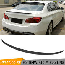 Fibra de carbono traseiro tronco spoiler asa para bmw série 5 f10 518d 520i 525d 530i 535i 550i 2010-2016 tronco traseiro do carro spoiler asa 2024 - compre barato