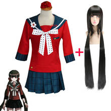 Fantasia de cosplay danganronpa harukawa, peruca engraçada para mulher, para carnaval, dia das bruxas, irmã loli 2024 - compre barato