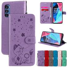 Leather Flip Case For OPPO Reno 4 3 Pro 5G 3D Butterfly Cat Wallet Case For OPPO Reno 4 3 Pro 4G Phone Cover 2024 - buy cheap