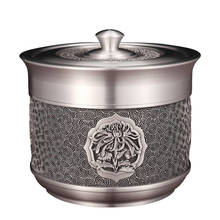 Large Chinese Tea Caddies Metal Gift Storage Box Handmade Seal Luxury Tin Tea Caddies Container Caja Para Te Home Garden DG50TC 2024 - buy cheap