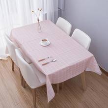 Durable Waterproof PVC Lattice Table Cloth Oil-proof Desk Mats Anti-scald Tablecloth Cover Picnic Cloth Home Decor 2024 - buy cheap