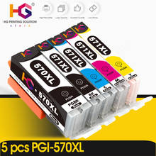 Cartucho de tinta de repuesto para impresora canon, recambio de tinta PGBK PGI-570, compatible con modelo MG5750, MG5751, MG5752, MG5753, MG6850, MG6851, MG6852, 570 y 571 CLI-571 2024 - compra barato