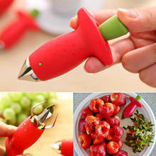 Descascador de morangos de metal, faca de plástico para remoção de caules de tomate, folhas de frutas, ferramenta de cozinha, frete grátis, 1 peça 2024 - compre barato