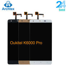 Для оригинальный Oukitel K6000 Pro ЖК-дисплей в мобильный телефон ЖК-дисплей Дисплей + Сенсорный экран планшета Ассамблеи ЖК-дисплей s + Инструменты 5.5 "1920x1080 P наличии 2024 - купить недорого