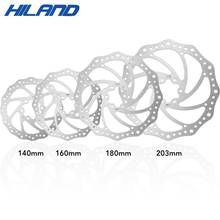 Hiland 203mm/180mm/160mm/140mm 6 Inches Stainless Steel Rotor Disc Brake For MTB Mountain Road Cruiser Bike Bicycle parts 2024 - buy cheap