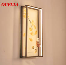 Lámparas de pared para interior OUFULA, candelabro LED moderno, decoración creativa contemporánea para vestíbulo de casa, dormitorio del pasillo 2024 - compra barato