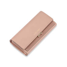 Women Long Wallet With Coin Pocket Fashion Large Capacity Bank Card Holder Zipper PU Leather Clutch Purse Female Cardholder 2024 - buy cheap