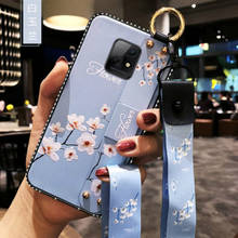 Чехол для телефона с алмазным ремешком для Xiaomi Redmi Note 9S 8 9 9T K40 Mi 10 10T 11i 11 Lite Poco F3 M3 X2 F2 Pro, чехол с цветами 2024 - купить недорого