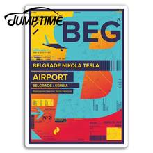 Jump Time for Belgrade Airport Vinyl Stickers Serbia Sticker Laptop Luggage Auto Bumper Motor Decal Waterproof Car Accessories 2024 - buy cheap