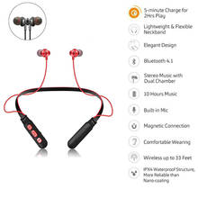 Magnetic Wireless Bluetooth Earphone Stereo Noise Cancelling Sports Headset with Microphone Gaming Ear-hook Earphones for IPhone 2024 - buy cheap