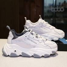 Big Size Women Sneakers Autumn Leather Light White Sneaker Female Platform Vulcanized Shoes Spring Casual Breathable Sports Shoe 2024 - buy cheap