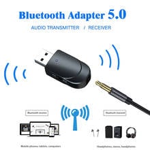 USB Bluetooth-compatible 5.0 Audio A2DP AVRCP Technologies Receiver 3.5 Audio Transmitter Adapter For TV/PC Headphone Speaker  2024 - buy cheap