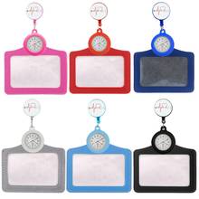 New Trend 2 in 1 Set Nurse Doctor Stethoscope Retractable Pocket Watches Unisex Office Working Badge Reel Card Holder Name Cases 2024 - buy cheap