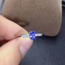 New Arrival Natural Real Tanzanite Ring 925 sterling silver Fine jewelry Natural and Real Tanzanite Ring 2024 - buy cheap