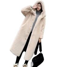 Winter Jacket Women High Quality Faux Rabbit Fur Coat Luxury Long Fur Jacket OverCoat Thick Warm Large Size Female Plush Coats 2024 - buy cheap