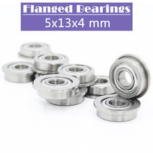 F695ZZ Flange Bearing 5*13*4 mm ( 10 PCS )  Flanged F695 Z Z Ball Bearings F619/5ZZ 2024 - buy cheap