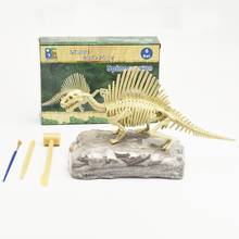 Dinosaur Fossil Skeleton Excavation Dig up Kit DIY Assembly Educational Puzzles Kids Handmade Toy Gift 2024 - buy cheap