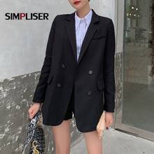 Two Piece Blazer Suits Women Long Sleeve Office Ladies Set Elegant Sexy Fashion High Waist Shorts And Blazer Top 2024 - buy cheap