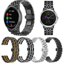 Stainless Steel Wrist Strap for Garmin Vivoactive 3/4 Smart Watch Band Bracelet 20MM 22MM Straps For Forerunner 245 645 Correa 2024 - buy cheap