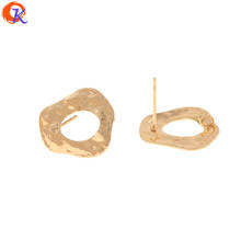 Cordial Design 50Pcs 14*18MM Jewelry Accessories/Hand Made/Genuine Gold Plating/DIY Making/Irregular Shape/Earrings Stud 2024 - buy cheap