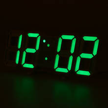 8 Shaped 3D Digital Table Clock Wall Clock LED Nightlight Date Time Celsius Display Alarm USB Snooze Home Decoration Livingroom 2024 - buy cheap