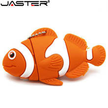 JASTER хит продаж, милый флеш-диск USB 2,0 с рыбкой, ручка-накопитель, маленькие животные, 64 ГБ, 32 ГБ, 16 ГБ, 8 ГБ, 4 Гб, USB карта памяти, мультяшная модель, бесплатная доставка 2024 - купить недорого
