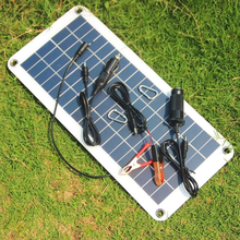 Semi-flexible 12W Outdoor Travel Portable Solar Panel Charger For 12V Car Boat Motor Battery Charger DIY Solar System 2024 - compre barato