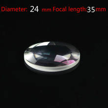K9 плоско-выпуклая линза с защитным, фокуса изображения, Диаметр 24 мм, фокусное Длина 35 оптические линзы, мм/оптический элемент/точная оптическая линза 2024 - купить недорого