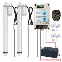 2 Linear Actuators 450mm/18" Stroke 1000N/220lbs Load 14mm/s 12V DC Motor & Wireless Control System Kits for Car Boat Door Lifts 2024 - buy cheap