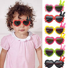 Óculos de sol para crianças, óculos de sol para meninos e meninas com desenho de coelho decorado para 0-8 anos 2024 - compre barato