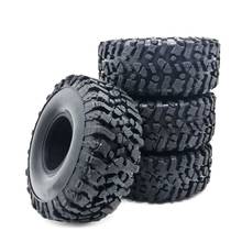 Pneus de borracha para rocha 2019mm 1.9 polegadas, 4 peças de pneus para roda 1:10 rc rock crawler axial scx10 120 d90 d110 tf2 embutida 2024 - compre barato