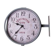 England Double Sided Wall Clock Modern Design Living Room Decoration Retro Wall Watch Mute Metal Clock Home Decor Zegar Scienny 2024 - buy cheap