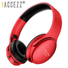 ¡! ACCEZZ-auriculares estéreo HIFI con Bluetooth 2021, plegables, Audio FM, SD, con micrófono, deportivos, manos libres, reproductor MP3 2024 - compra barato