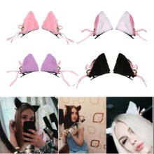 Lovely Plush Animal Ears Hairpins Lolita Sweet Fluffy Ear Cosplay Anime Hair Clips Party Costume Cat Ear Hair Accessories 2024 - buy cheap