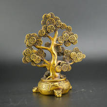 Chinese collection handwork bronze Copper money tree statue 2024 - buy cheap