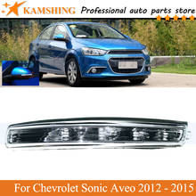 Kamshing-Espejo Retrovisor lateral exterior, luz intermitente para Chevrolet Aveo 2014 2024 - compra barato