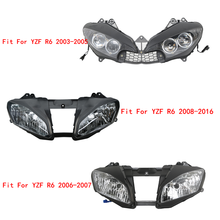 Передняя фара мотоцикла для Yamaha YZF R6 YZFR6 03-05 06-07 08-16 2024 - купить недорого