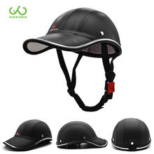 WOSAWE-cascos de moto impermeables, de cuero PU, para deportes ecuestres, protección para la cabeza de bicicleta 2024 - compra barato