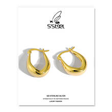 S'STEEL Korean Earrings 925 Sterling Silver Hoop Earring For Women U-shaped Designer Gold Earings Plata De Ley 925 Jewellery 2024 - buy cheap
