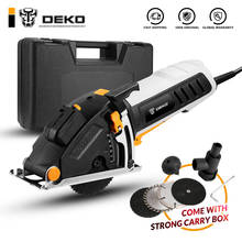 DEKO QD6905Original Mini Saw Power Tools with Laser,Table Saw, With 4 Blades, Dust passage, Allen key, Auxiliary handle, BMC BOX 2024 - buy cheap