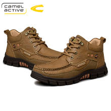 Camel Active New Men's High Top Hiking Shoes Durable Anti-Slip Warm Outdoor Climbing Trekking Shoes Military Tactical Boots 2024 - buy cheap