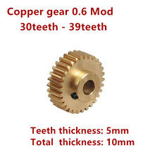 Copper gear 0.6 mod 30 teeth 31 teeth 32 teeth 33 teeth 34 teeth 35 teeth 36 teeth 37 teeth 38 teeth 39 teeth 2024 - buy cheap