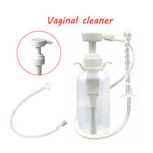 Seringa de limpeza vaginal 300ml, dispositivo de limpeza vaginal para lavagem, irrigador anal, plug limpo e reutilizável para limpeza do ânus 2024 - compre barato