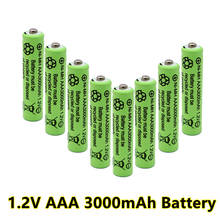 Pilas recargables AAA de 100% V, batería recargable Ni-MH AAA de 1,2 mAh para cámara anticaída, coche de juguete, novedad de 3000 2024 - compra barato